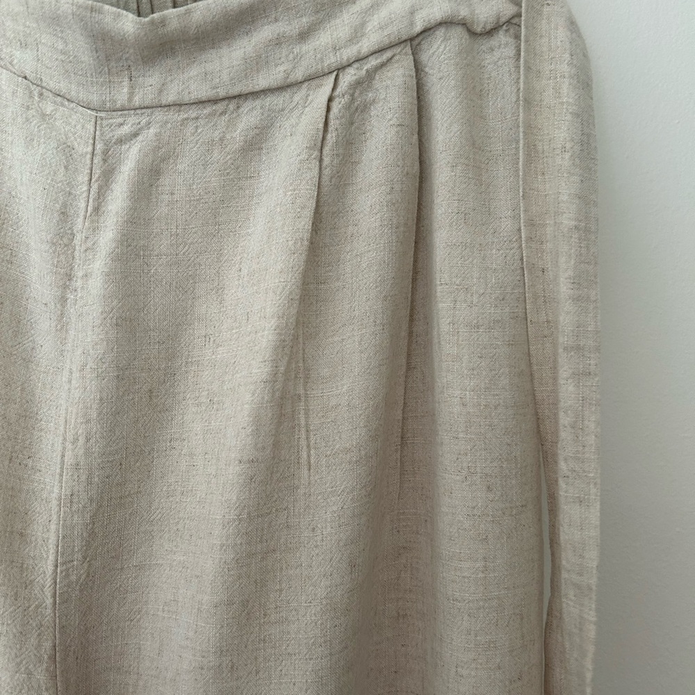 Wide Leg Linen Pants - Picture 7 of 10